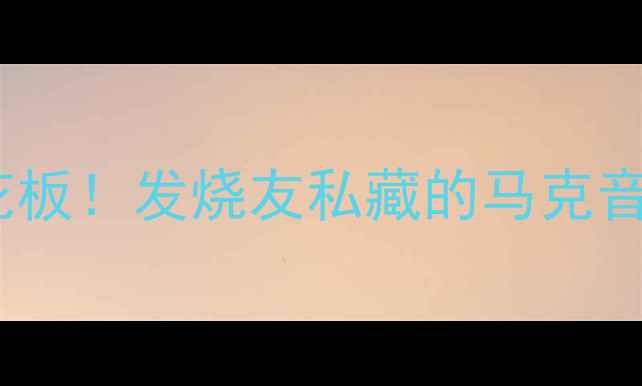 图片 ✨美国音响品牌天花板！发烧友私藏的马克音响大师黑科技全🎵1
