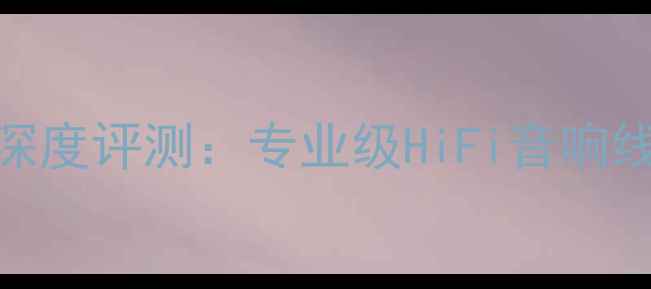 图片 ✨音质天花板SUPRA音箱线深度评测：专业级HiFi音响线材如何重塑你的听感？🎶1