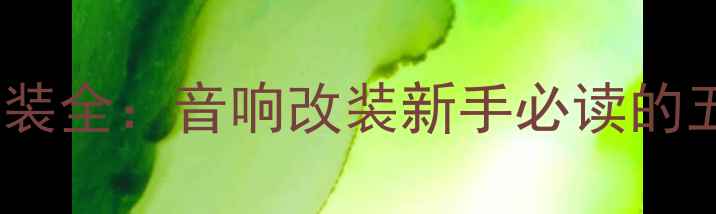 图片 三菱蓝瑟车窗喇叭拆装全：音响改装新手必读的五大步骤与避坑指南2