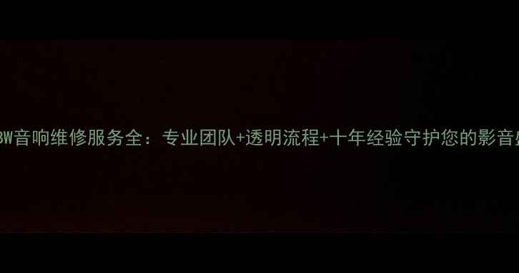 图片 上海BW音响维修服务全：专业团队+透明流程+十年经验守护您的影音盛宴2