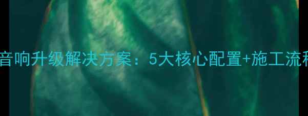 图片 专业改装野帝音响全车音响升级解决方案：5大核心配置+施工流程详解（含避坑指南）1