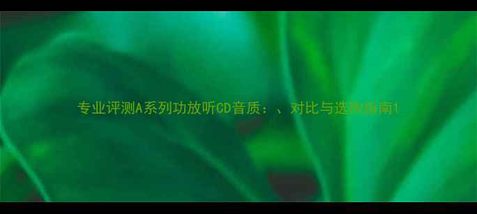 图片 专业评测A系列功放听CD音质：、对比与选购指南1