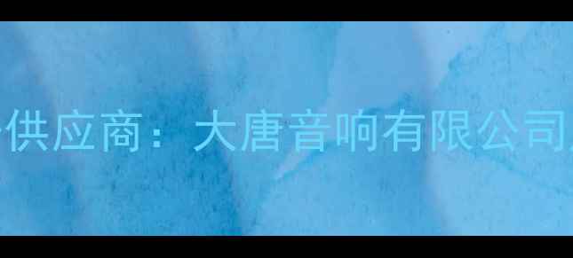 图片 专业音响设备供应商：大唐音响有限公司产品与服务全