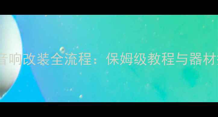图片 世嘉三厢音响改装全流程：保姆级教程与器材搭配方案2