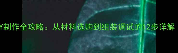 图片 中置音箱DIY制作全攻略：从材料选购到组装调试的12步详解（附清单）2