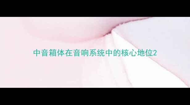 图片 中音箱体在音响系统中的核心地位2
