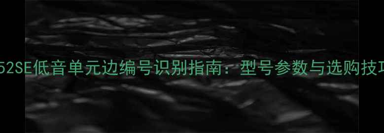 图片 丹拿52SE低音单元边编号识别指南：型号参数与选购技巧全1