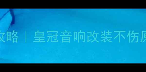 图片 丹拿音响无损安装全攻略｜皇冠音响改装不伤原车+附实测效果对比2