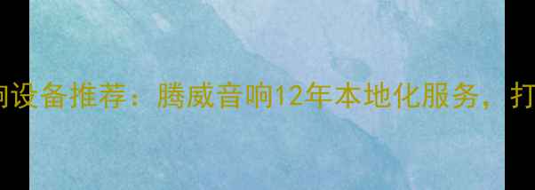 图片 乌鲁木齐专业音响设备推荐：腾威音响12年本地化服务，打造极致影音体验2