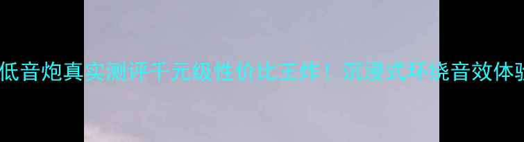 图片 乐富豪低音炮真实测评千元级性价比王炸！沉浸式环绕音效体验全🔥1