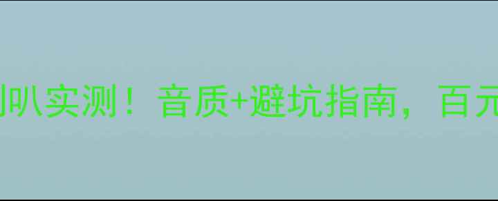 图片 乐富豪音箱铁质喇叭实测！音质+避坑指南，百元级音效天花板？2