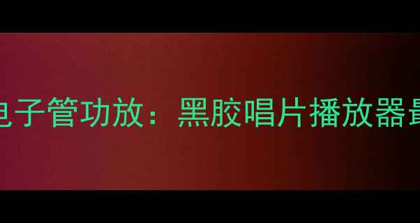 图片 乐爵士经典复古电子管功放：黑胶唱片播放器最佳拍档深度评测