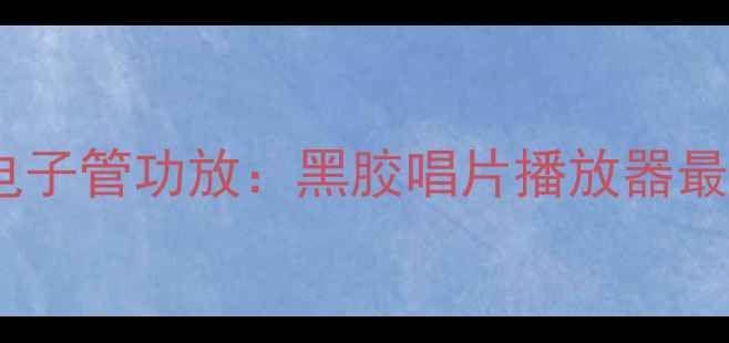 图片 乐爵士经典复古电子管功放：黑胶唱片播放器最佳拍档深度评测1