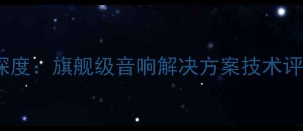 图片 九大功放2052深度：旗舰级音响解决方案技术评测与选购指南1