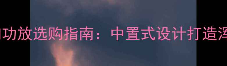 图片 人声混响功放选购指南：中置式设计打造浑厚音效1