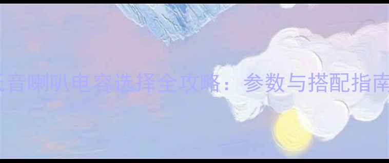 图片 低音喇叭电容选择全攻略：参数与搭配指南2