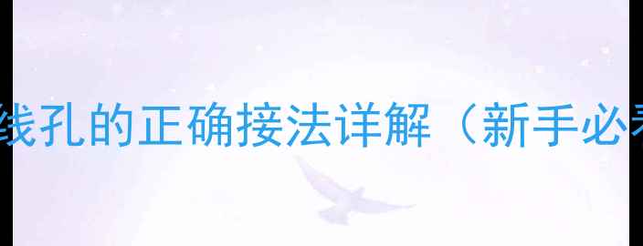 图片 低音炮四个接线孔的正确接法详解（新手必看+避坑指南）