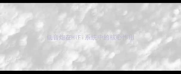 图片 低音炮在HiFi系统中的核心作用
