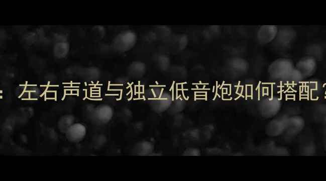 图片 低音炮声道配置全：左右声道与独立低音炮如何搭配？看完这篇就懂了2