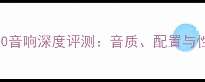 图片 先锋S-100音响深度评测：音质、配置与性价比全2