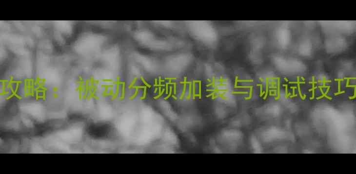 图片 全频音箱高音提升全攻略：被动分频加装与调试技巧详解（附实测案例）