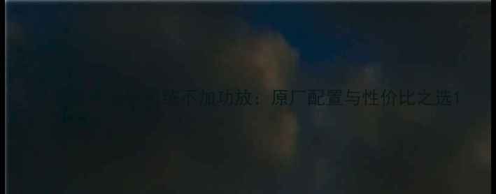 图片 八代雅阁音响系统不加功放：原厂配置与性价比之选1