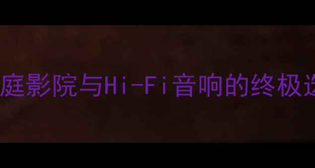 图片 出贵丰大波萝功放深度评测：家庭影院与Hi-Fi音响的终极选择（附技术参数与选购指南）2