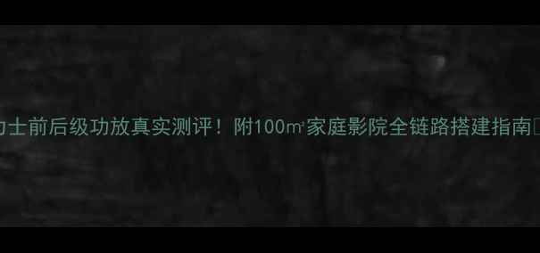 图片 力士前后级功放真实测评！附100㎡家庭影院全链路搭建指南🎵