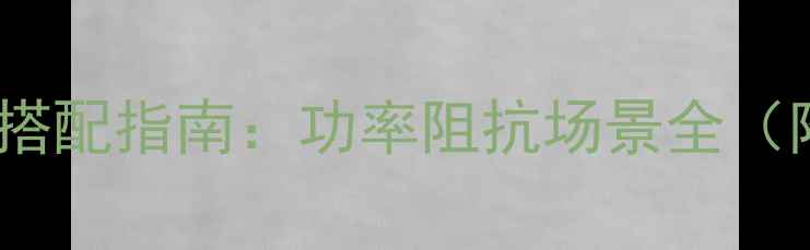 图片 力士功放与音箱的黄金搭配指南：功率阻抗场景全（附12款热门音箱实测）1
