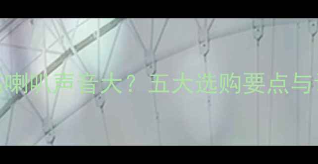 图片 功放电压高喇叭声音大？五大选购要点与调校技巧全