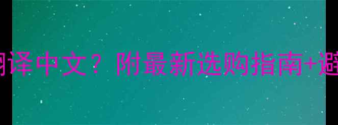 图片 功放英文翻译中文？附最新选购指南+避坑技巧🎶1