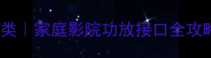 图片 功放输出接口种类｜家庭影院功放接口全攻略｜新手必看🔊2