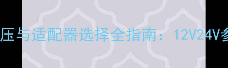 图片 励磁喇叭电源电压与适配器选择全指南：12V24V参数与接线技巧1