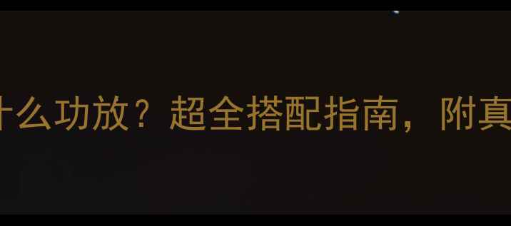 图片 劲浪音响配什么功放？超全搭配指南，附真实听感对比2