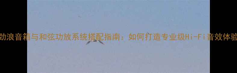 图片 劲浪音箱与和弦功放系统搭配指南：如何打造专业级Hi-Fi音效体验