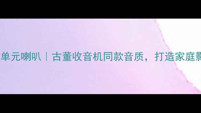 图片 十寸复古二单元喇叭｜古董收音机同款音质，打造家庭影院天花板2