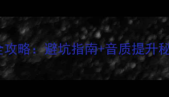 图片 单15音响配低音炮全攻略：避坑指南+音质提升秘籍（附实测对比）2