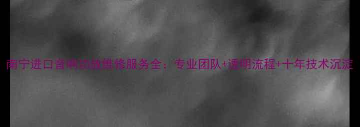 图片 南宁进口音响功放维修服务全：专业团队+透明流程+十年技术沉淀