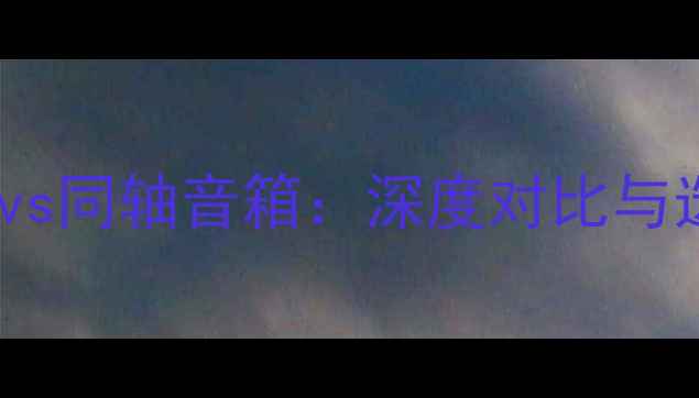 图片 号角音箱vs同轴音箱：深度对比与选购指南2