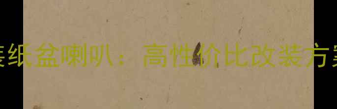 图片 名爵6音响改装纸盆喇叭：高性价比改装方案与施工指南2