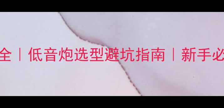 图片 后级功放带低音炮全｜低音炮选型避坑指南｜新手必看音响搭配技巧✅