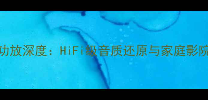 图片 君子牌纯音乐功放深度：HiFi级音质还原与家庭影院系统搭建指南