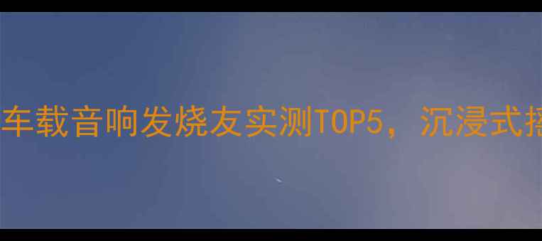图片 听摇滚必看！车载音响发烧友实测TOP5，沉浸式摇滚体验指南1