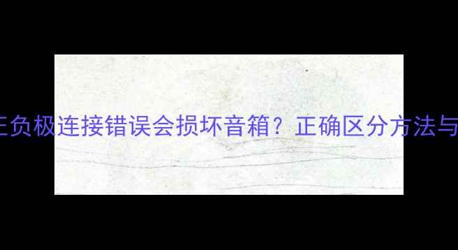 图片 喇叭正负极连接错误会损坏音箱？正确区分方法与危害2