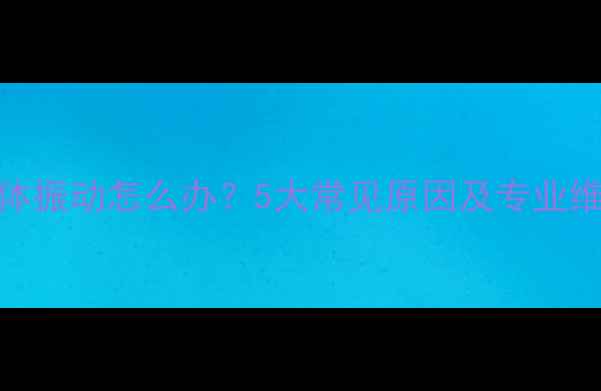 图片 喇叭箱体振动怎么办？5大常见原因及专业维修指南