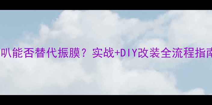 图片 喇叭能否替代振膜？实战+DIY改装全流程指南2