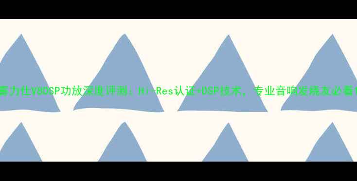 图片 喜力仕V8DSP功放深度评测：Hi-Res认证+DSP技术，专业音响发烧友必看1