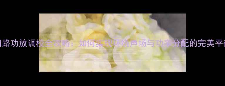 图片 四路功放调校全攻略：如何实现环绕声场与功率分配的完美平衡