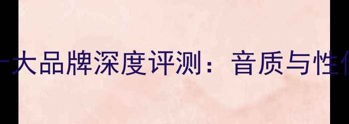 图片 国产HiFi功放十大品牌深度评测：音质与性价比的完美平衡