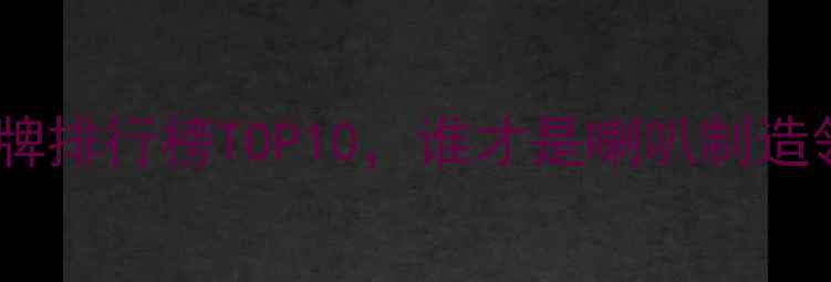 图片 国产高端扬声器品牌排行榜TOP10，谁才是喇叭制造领域的国货之光？1